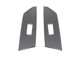 Tufskinz Crewmax Rear Door Switch Panel Accent Trim Fits 2014-2020 Toyota Tundra 2 Piece Kit In Charcoal Silver (Similar To Magnetic Gray)