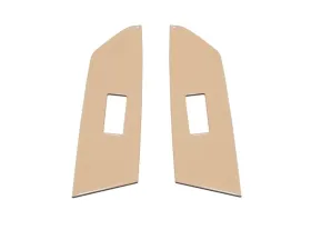 Tufskinz Crewmax Rear Door Switch Panel Accent Trim Fits 2014-2020 Toyota Tundra 2 Piece Kit In Quicksand Tan
