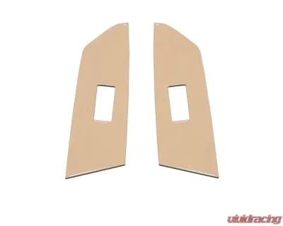 Tufskinz Crewmax Rear Door Switch Panel Accent Trim Fits 2014-2020 Toyota Tundra 2 Piece Kit In Quicksand Tan - TUN029-GTN-G