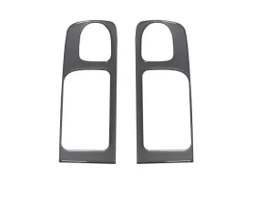 Tufskinz Crewmax Rear Door Handle Accent Trim Fits 2014-2020 Toyota Tundra 2 Piece Kit In Charcoal Silver (Similar To Magnetic Gray)