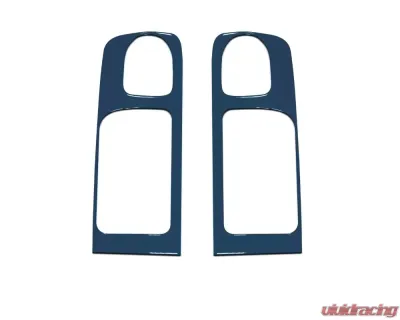 Tufskinz Crewmax Rear Door Handle Accent Trim Fits 2014-2020 Toyota Tundra 2 Piece Kit In Cavalry Blue - TUN030-CYB-G