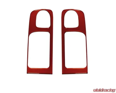 Tufskinz Crewmax Rear Door Handle Accent Trim Fits 2014-2020 Toyota Tundra 2 Piece Kit In Inferno (Similar To Exterior Inferno Orange) - TUN030-FNO-G