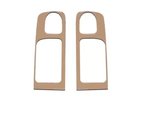 Tufskinz Crewmax Rear Door Handle Accent Trim Fits 2014-2020 Toyota Tundra 2 Piece Kit In Quicksand Tan