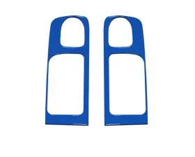 Tufskinz Crewmax Rear Door Handle Accent Trim Fits 2014-2020 Toyota Tundra 2 Piece Kit In Voodoo Blue