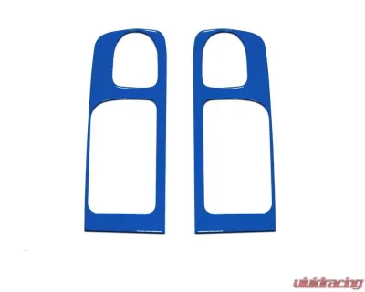 Tufskinz Crewmax Rear Door Handle Accent Trim Fits 2014-2020 Toyota Tundra 2 Piece Kit In Voodoo Blue - TUN030-VODB-G