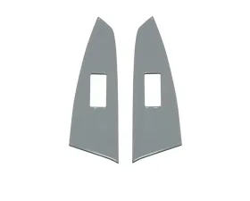 Tufskinz D-Cab Rear Door Switch Panel Accent Trim Fits 2014-2020 Toyota Tundra 2 Piece Kit In Cement Gray