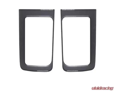 Tufskinz D-Cab Rear Door Handle Accent Trim Fits 2014-2020 Toyota Tundra 2 Piece Kit In Charcoal Silver (Similar To Magnetic Gray) - TUN032-CLG-G