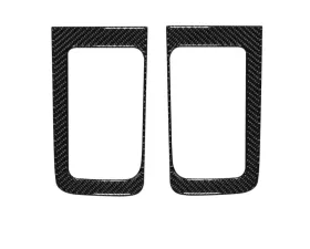 Tufskinz D-Cab Rear Door Handle Accent Trim Fits 2014-2020 Toyota Tundra 2 Piece Kit In Domed Real Carbon Fiber