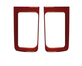 Tufskinz D-Cab Rear Door Handle Accent Trim Fits 2014-2020 Toyota Tundra 2 Piece Kit In Inferno (Similar To Exterior Inferno Orange)