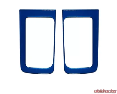 Tufskinz D-Cab Rear Door Handle Accent Trim Fits 2014-2020 Toyota Tundra 2 Piece Kit In Blazing Blue - TUN032-GBL-G