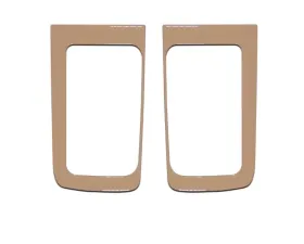 Tufskinz D-Cab Rear Door Handle Accent Trim Fits 2014-2020 Toyota Tundra 2 Piece Kit In Quicksand Tan