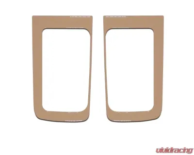 Tufskinz D-Cab Rear Door Handle Accent Trim Fits 2014-2020 Toyota Tundra 2 Piece Kit In Quicksand Tan - TUN032-GTN-G