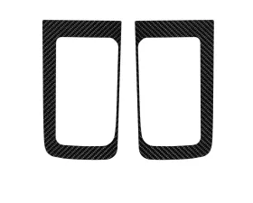 Tufskinz D-Cab Rear Door Handle Accent Trim Fits 2014-2020 Toyota Tundra 2 Piece Kit In Raw Real Carbon Fiber