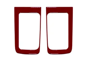 Tufskinz D-Cab Rear Door Handle Accent Trim Fits 2014-2020 Toyota Tundra 2 Piece Kit In Gloss Trd Red