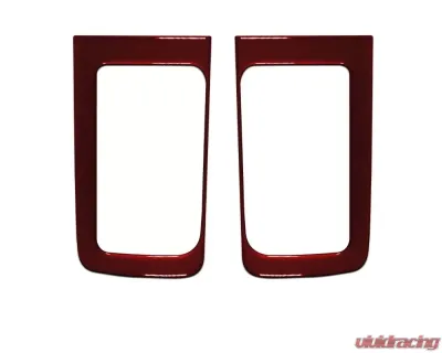 Tufskinz D-Cab Rear Door Handle Accent Trim Fits 2014-2020 Toyota Tundra 2 Piece Kit In Ruby Red (Similar To Barcelona Red) - TUN032-SNR-G