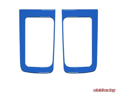 Tufskinz D-Cab Rear Door Handle Accent Trim Fits 2014-2020 Toyota Tundra 2 Piece Kit In Voodoo Blue - TUN032-VODB-G