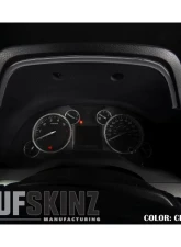 Tufskinz Dashboard Accent Trim Fits 2014-2020 Toyota Tundra 1 Piece Kit In Charcoal Silver (Similar To Magnetic Gray)                                     - TUN033-CLG-G - Image 2