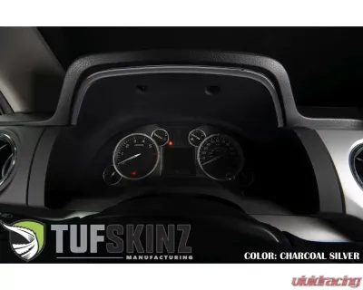 Tufskinz Dashboard Accent Trim Fits 2014-2020 Toyota Tundra 1 Piece Kit In Charcoal Silver (Similar To Magnetic Gray) - TUN033-CLG-G