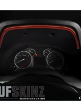 Tufskinz Dashboard Accent Trim Fits 2014-2020 Toyota Tundra 1 Piece Kit In Inferno (Similar To Exterior Inferno Orange)                                     - TUN033-FNO-G - Image 2