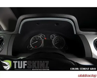 Tufskinz Dashboard Accent Trim Fits 2014-2020 Toyota Tundra 1 Piece Kit In Cement Gray - TUN033-GGY-G