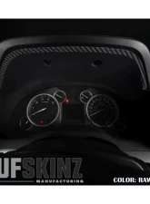 Tufskinz Dashboard Accent Trim Fits 2014-2020 Toyota Tundra 1 Piece Kit In Raw Real Carbon Fiber                                     - TUN033-RCF-X - Image 2