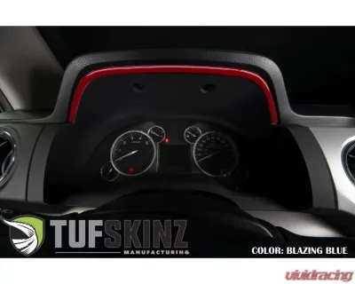 Tufskinz Dashboard Accent Trim Fits 2014-2020 Toyota Tundra 1 Piece Kit In Gloss Trd Red - TUN033-RED-G