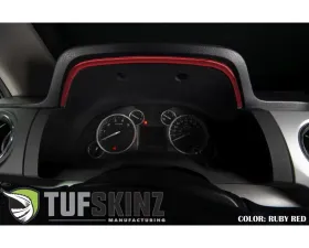 Tufskinz Dashboard Accent Trim Fits 2014-2020 Toyota Tundra 1 Piece Kit In Ruby Red (Similar To Barcelona Red)