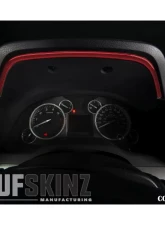 Tufskinz Dashboard Accent Trim Fits 2014-2020 Toyota Tundra 1 Piece Kit In Ruby Red (Similar To Barcelona Red)                                     - TUN033-SNR-G - Image 2
