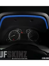 Tufskinz Dashboard Accent Trim Fits 2014-2020 Toyota Tundra 1 Piece Kit In Voodoo Blue                                     - TUN033-VODB-G - Image 2