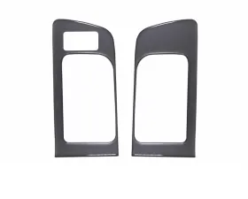 Tufskinz Front Door Handle Accent Trim With Memory Seat Button Fits 2014-2020 Toyota Tundra 2 Piece Kit In Charcoal Silver (Similar To Magnetic Gray)