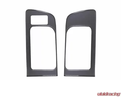 Tufskinz Front Door Handle Accent Trim With Memory Seat Button Fits 2014-2020 Toyota Tundra 2 Piece Kit In Charcoal Silver (Similar To Magnetic Gray) - TUN036-CLG-G