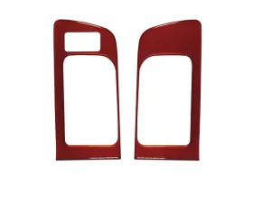 Tufskinz Front Door Handle Accent Trim With Memory Seat Button Fits 2014-2020 Toyota Tundra 2 Piece Kit In Inferno (Similar To Exterior Inferno Orange)