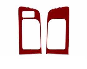 Tufskinz Front Door Handle Accent Trim With Memory Seat Button Fits 2014-2020 Toyota Tundra 2 Piece Kit In Gloss Trd Red
