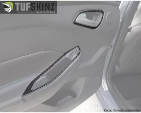Tufskinz Rear Interior Kit Fits 2015-2018 Ford Focus RS St 4 Piece Kit In Domed Carbon Fiber