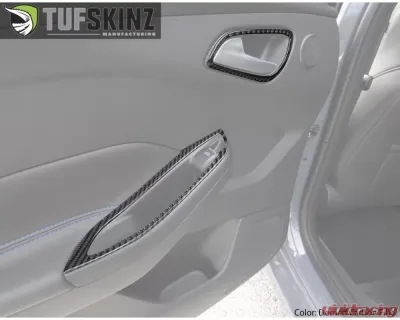 Tufskinz Rear Interior Kit Fits 2015-2018 Ford Focus RS St 4 Piece Kit In Domed Carbon Fiber - FOC014-DCF-G