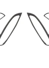 Tufskinz Rear Interior Kit Fits 2015-2018 Ford Focus RS St 4 Piece Kit In Domed Carbon Fiber                                     - FOC014-DCF-G - Image 4