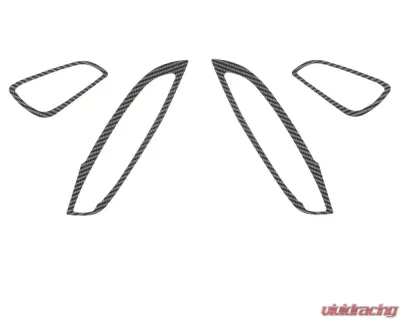 Tufskinz Rear Interior Kit Fits 2015-2018 Ford Focus RS St 4 Piece Kit In Raw Carbon Fiber - FOC014-RCF-X