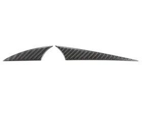 Tufskinz (RHD) 3 Gauge Cluster Accent Fits 2015-2018 Ford Focus RS St 2 Piece Kit In Domed Real Carbon Fiber