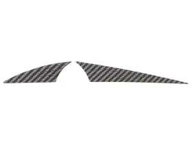 Tufskinz (RHD) 3 Gauge Cluster Accent Fits 2015-2018 Ford Focus RS St 2 Piece Kit In Raw Real Carbon Fiber
