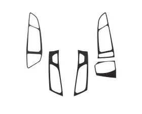 Tufskinz (RHD) Interior Air Vent Accent Trim Fits 2015-2018 Ford Focus RS St 5 Piece Kit In Raw Real Carbon Fiber