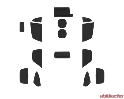 Tufskinz (RHD) Interior Foam Inserts Fits 2016-2018 Ford Focus RS 15 Piece Kit In Black/Black - FOC038-FBK-X