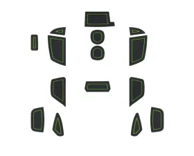 Tufskinz (RHD) Interior Foam Inserts Fits 2016-2018 Ford Focus RS 15 Piece Kit In Black/Green