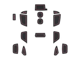 Tufskinz (RHD) Interior Foam Inserts Fits 2016-2018 Ford Focus RS 15 Piece Kit In Black/Pink