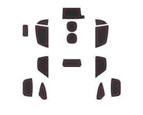 Tufskinz (RHD) Interior Foam Inserts Fits 2016-2018 Ford Focus RS 15 Piece Kit In Black/Red