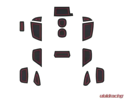 Tufskinz (RHD) Interior Foam Inserts Fits 2016-2018 Ford Focus RS 15 Piece Kit In Black/Red - FOC038-FRD-X