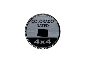 Tufskinz Rated Badge Fits Jeep 1 Piece Kit In Brushed Silver (Colorado Rated)