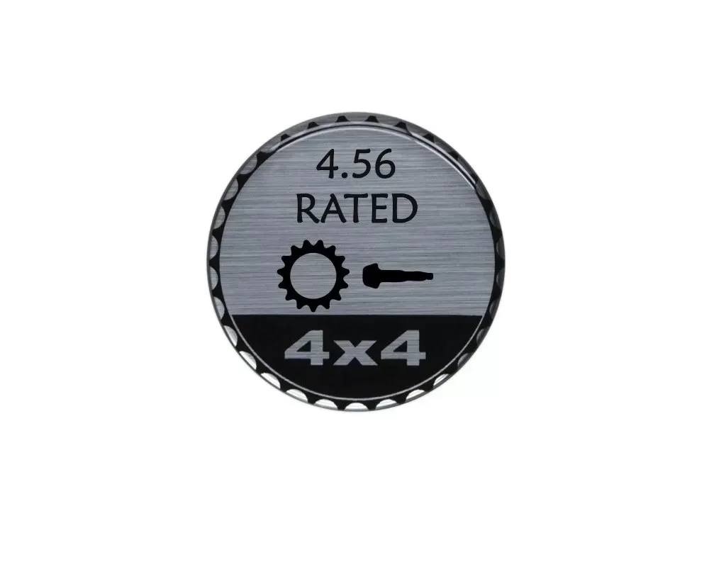 JRロゴバッジ Tufskinz JEX059-DUM-291-G Rated Badge Kit for Jeep - Brushed