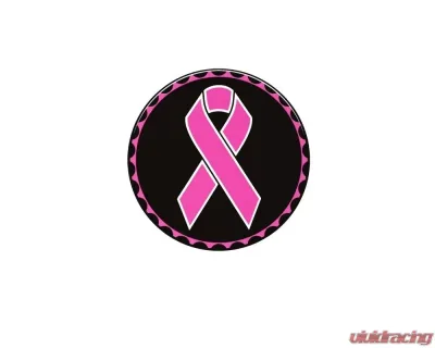 Tufskinz Rated Badge Fits Jeep 1 Piece Kit In Brushed Silver (Breast Cancer Ribbon) - JEX059-GTO-201-G