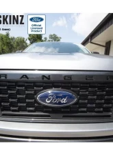 Tufskinz "Ranger" Front Grill Letter Inserts Fits 2019-2020 Ford Ranger 6 Piece Kit In Matte Black                                     - RAG002-BLK-M - Image 2