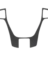 Tufskinz Steering Wheel Accent Fits 2019-2020 Ford Ranger 1 Piece Kit In Real Carbon Fiber(Raw)                                     - RAG008-RCF-X - Image 2